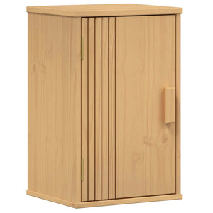 vidaXL Bathroom Furniture Set with Shelf 4 pcs Brown Solid Pine Wood