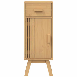 vidaXL Bathroom Furniture Set with Shelf 4 pcs Brown Solid Pine Wood