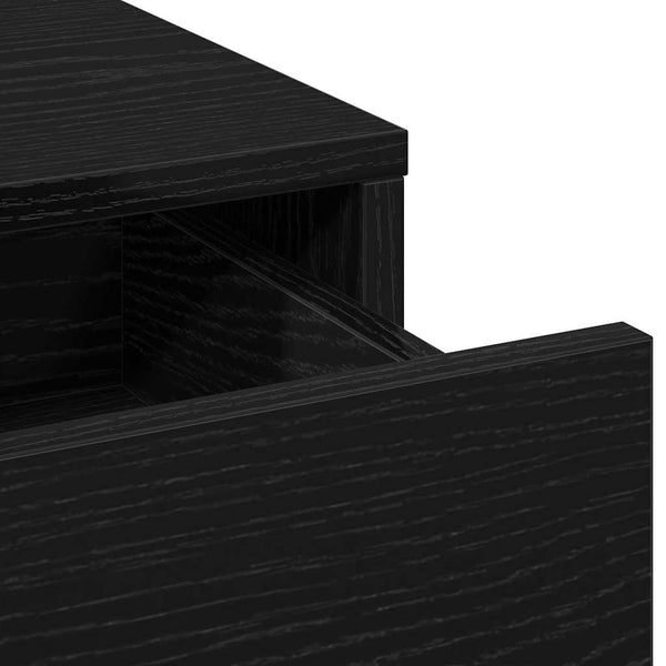 vidaXL Dressing Table with Shelf Black 78.5x41x135 cm Engineered Wood