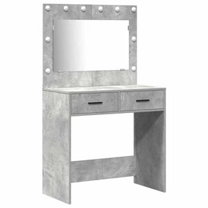 Schminktisch Beton Grau mit Schubladen