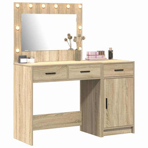 Schminktisch mit Spiegelbeleuchtung Braun