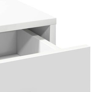 Schminktisch Weiß mit Tür & LED