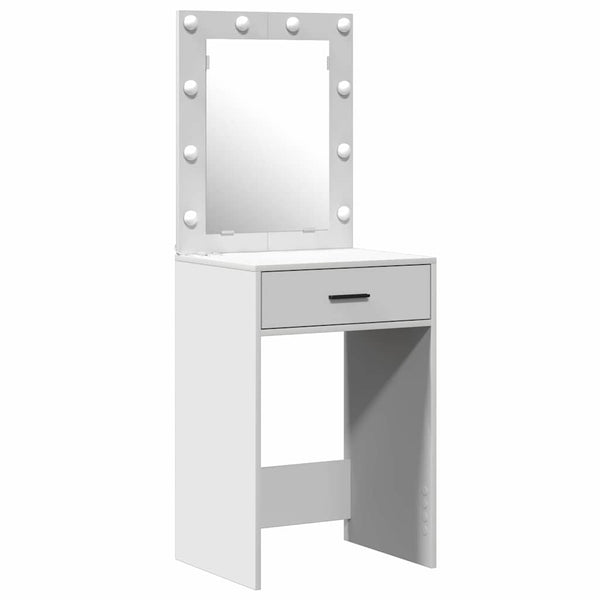 Schminktisch Weiß mit Schubladen 50x41x135cm