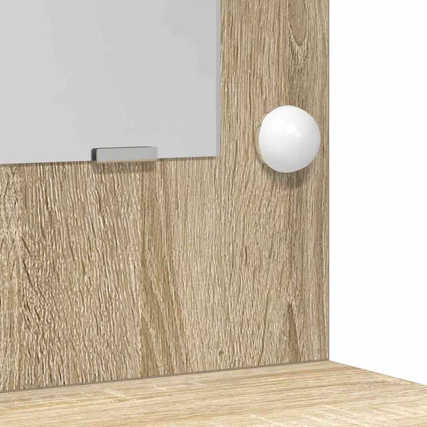 Schminktisch mit LED Sonoma-Eiche