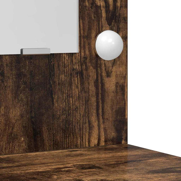 Schminktisch mit LED Geräucherte Eiche