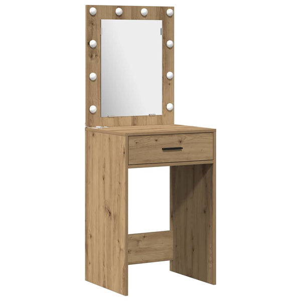 Schminktisch mit LED Artisan Eiche