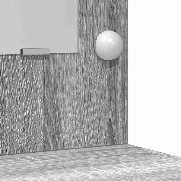 Schminktisch mit LED-Set Grau