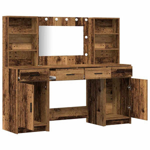 Schminktisch Set mit LED und Regal