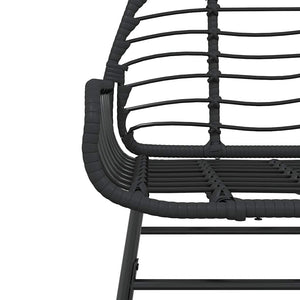 3-teiliges Garten Esszimmerset aus Polyrattan