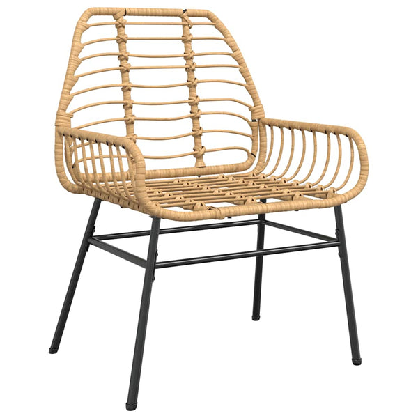 3-tlg. Garten Essgruppe aus Polyrattan