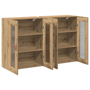 Wandschränke 2er Set Artisan Eiche 69,5x34x90 cm