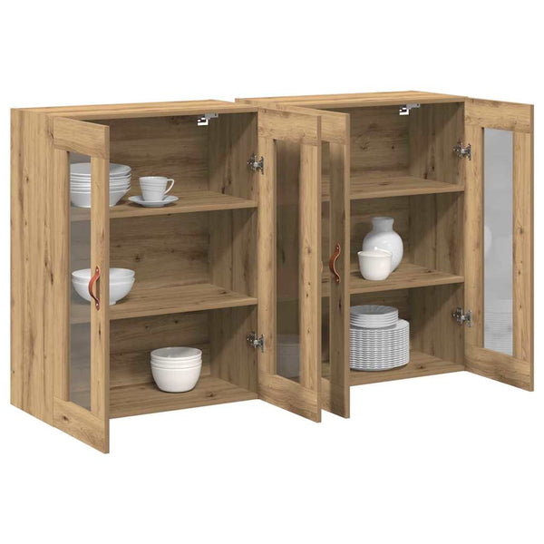 Wandschränke 2er Set Artisan Eiche 69,5x34x90 cm