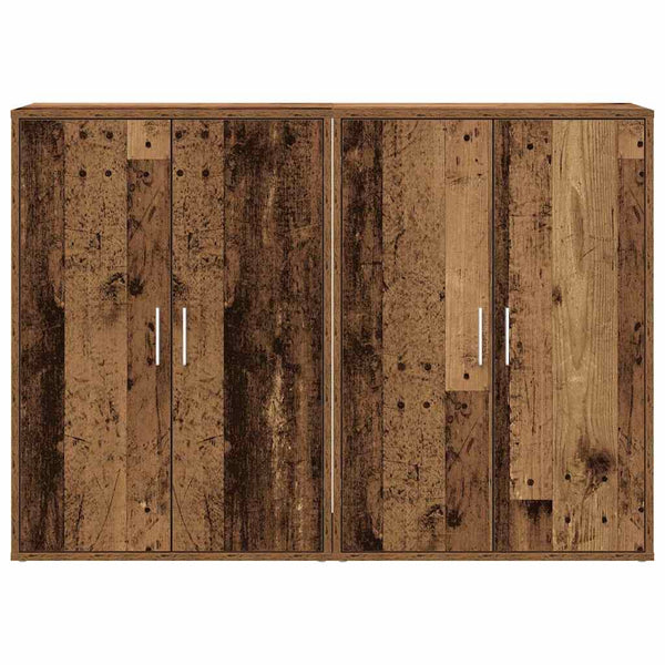 Sideboard 2er Set Altholz 60x31x84cm