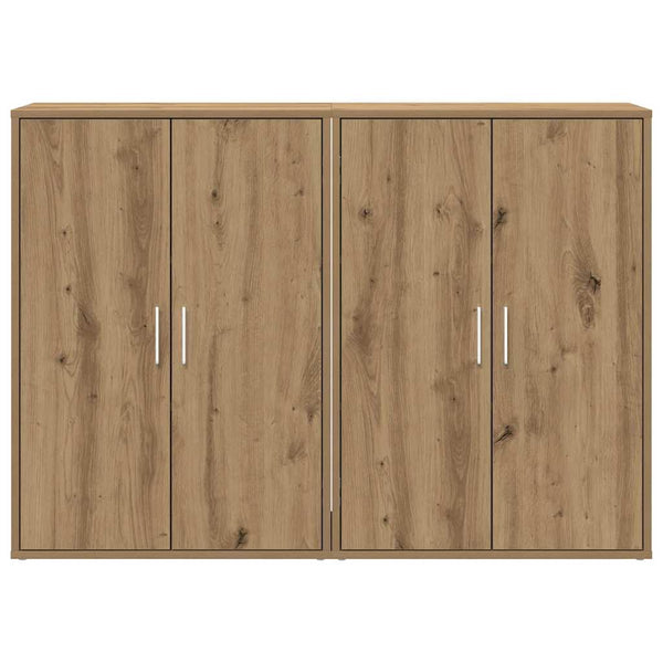 Sideboard 2er-Set Artisan Eiche 60x31x84 cm