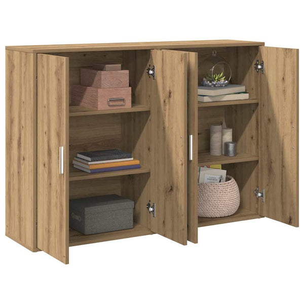 Sideboard 2er-Set Artisan Eiche 60x31x84 cm