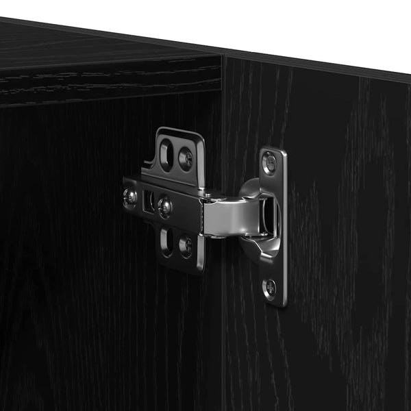 Schwarzes Badmöbel-Set, 4-teilig