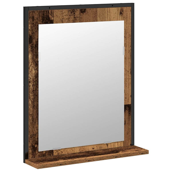 Badezimmermöbel Set Wandmontage Braun