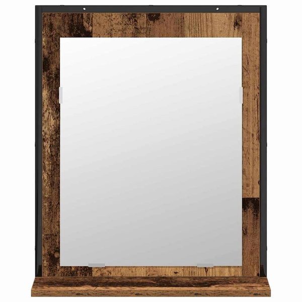 Badezimmermöbel Set Wandmontage Braun