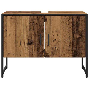 Badezimmermöbel Set Wandmontage Braun