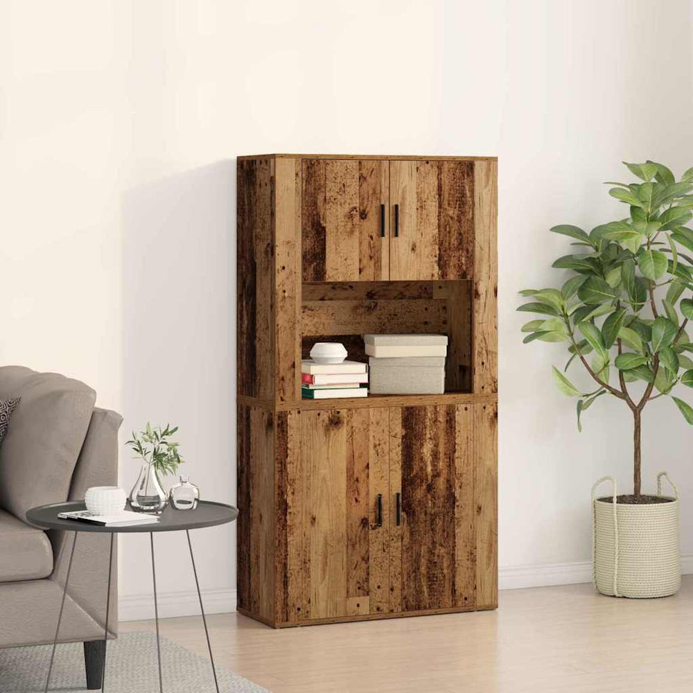 Highboard Altholz 80x33x150cm
