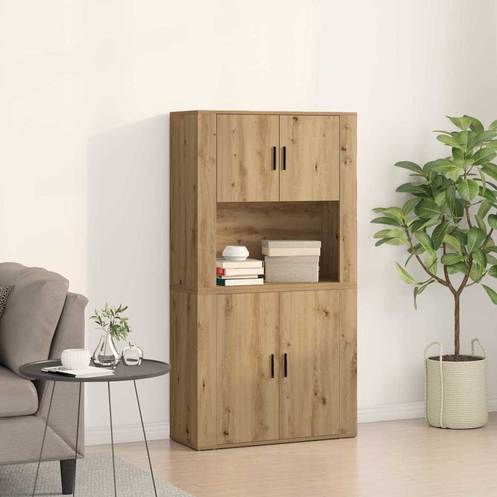 Highboard Artisan Eiche 80x33x150cm
