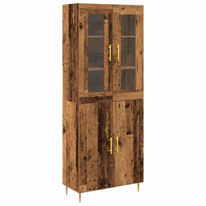 Highboard 2er Set Altholz