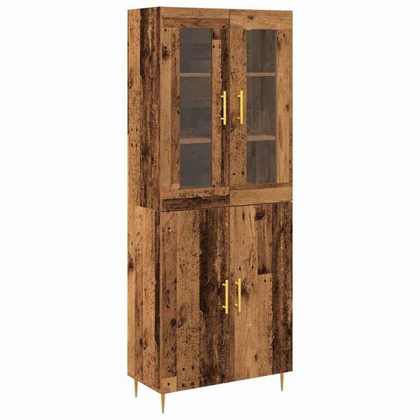 Highboard 2er Set Altholz