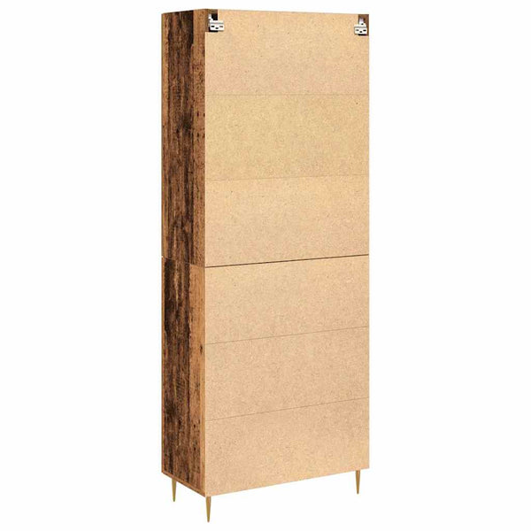Highboard 2er Set Altholz