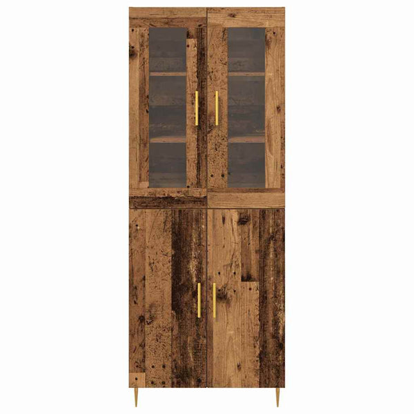 Highboard 2er Set Altholz