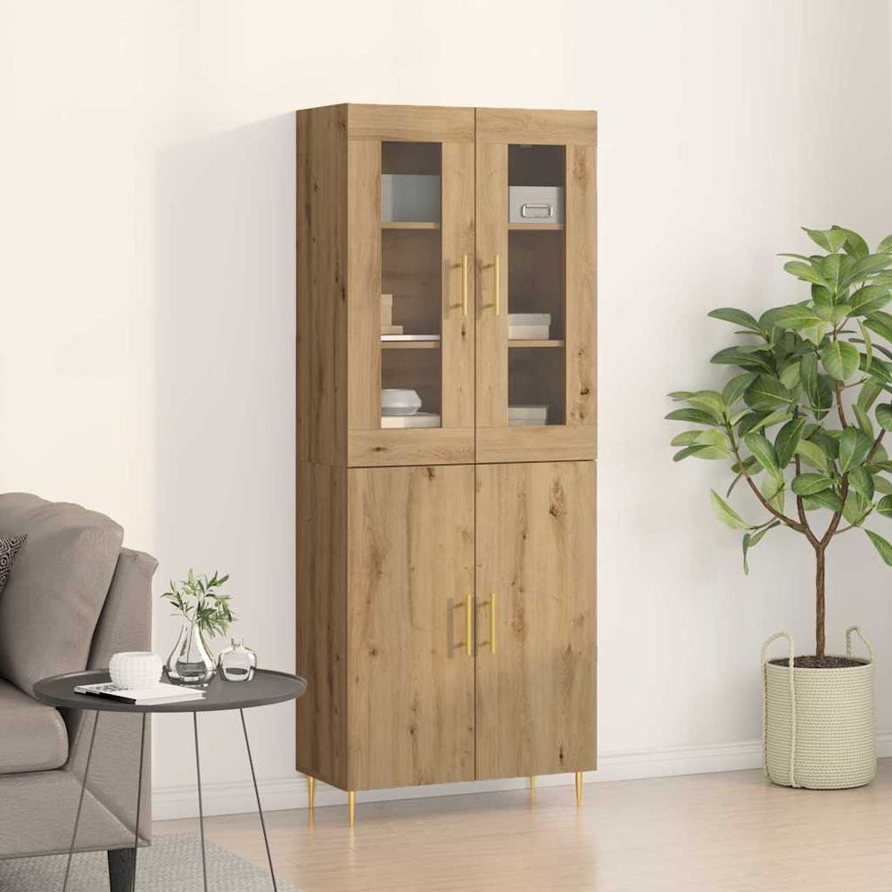 Highboard 2er-Set Artisan Eiche