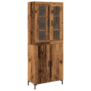 Highboard 2er Set Altholz 180 cm
