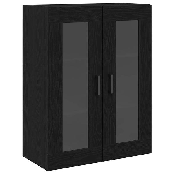 Highboard 2er Set Schwarz Eichenoptik