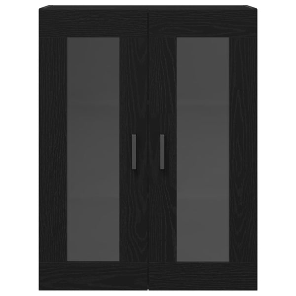 Highboard 2er Set Schwarz Eichenoptik
