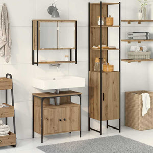 Badezimmermöbel Set mit Regal Artisan-Eiche