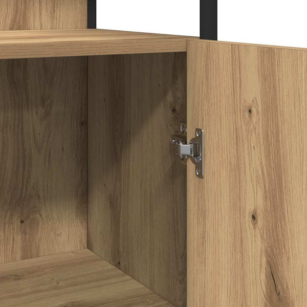 Badezimmer Waschbeckenunterschrank mit Regal Braun
