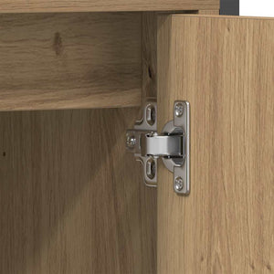 Badezimmer Waschbeckenunterschrank mit Regal Braun