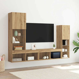 TV-Schrank 4er Set Artisan Eiche