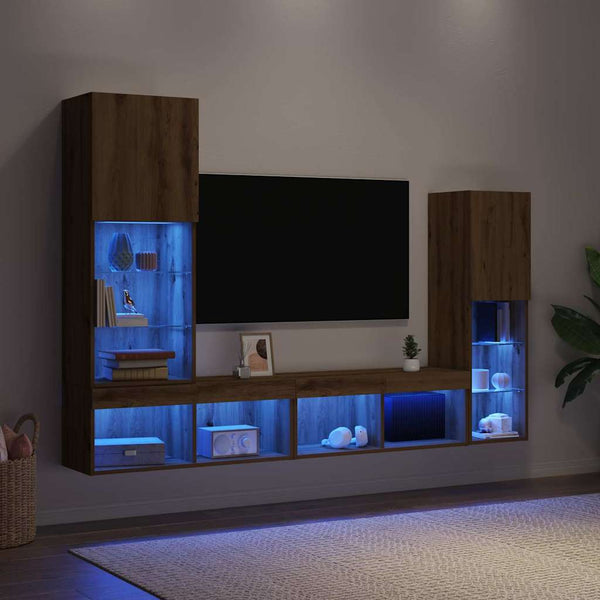 TV-Schrank 4er Set Artisan Eiche