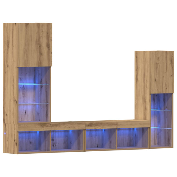 TV-Schrank 4er Set Artisan Eiche
