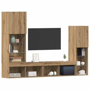 TV-Schrank 4er Set Artisan Eiche