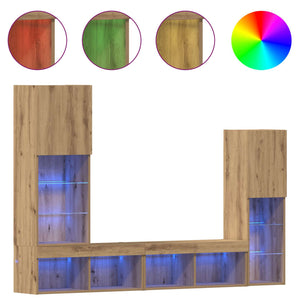 TV-Schrank 4er Set Artisan Eiche