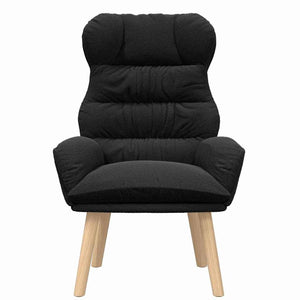 vidaXL Armchair Black 69 x 74 x 93 cm Sherpa Fabric
