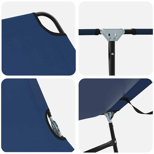 Klappbare Sonnenliege Blau
