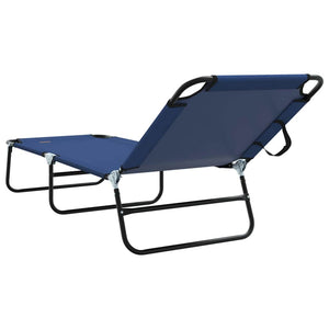 Klappbare Sonnenliege Blau