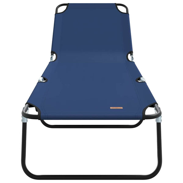 Klappbare Sonnenliege Blau