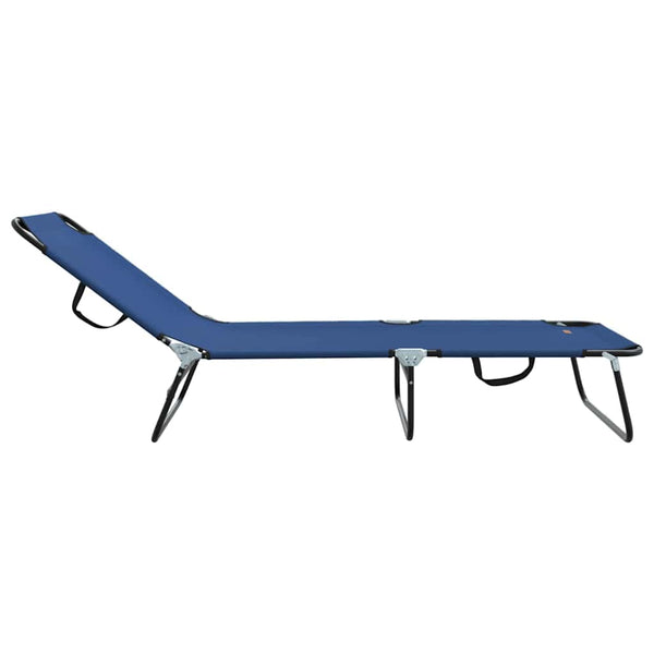 Klappbare Sonnenliege Blau