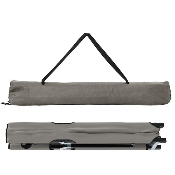 Faltbares Campingbett Grau 206cm