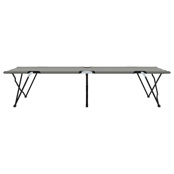 Faltbares Campingbett Grau 206cm