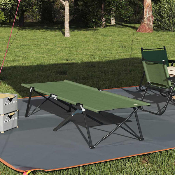 Klappbares Campingbett Grün 206 cm