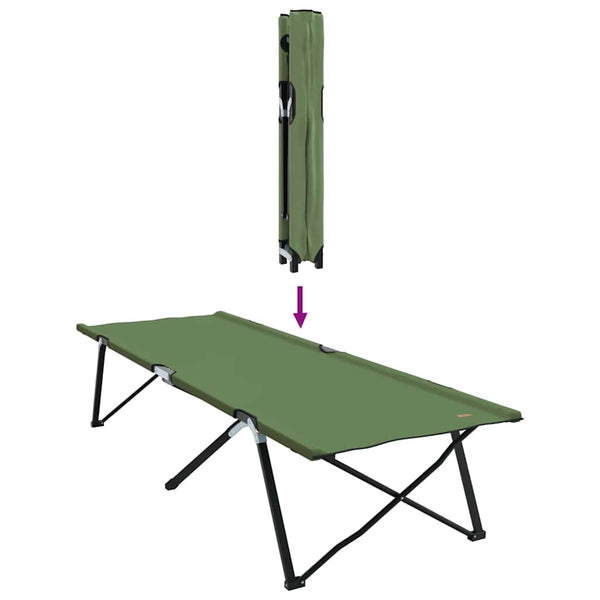 Klappbares Campingbett Grün 206 cm